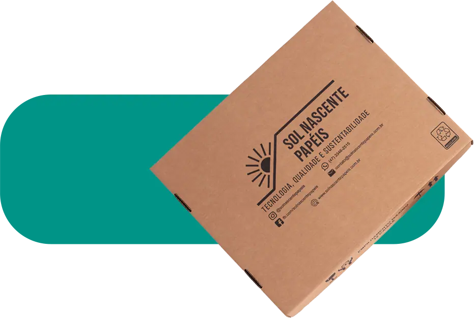Embalagem Sol Nascente Papel Kraft