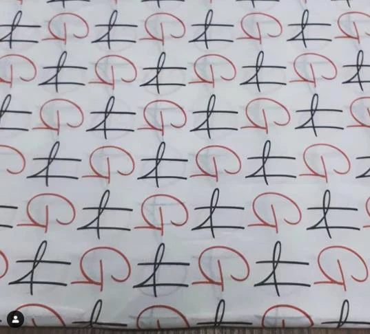 Folhas de papel de seda personalizadas para embalagens