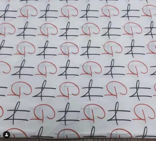 Folhas de papel de seda personalizadas para embalagens